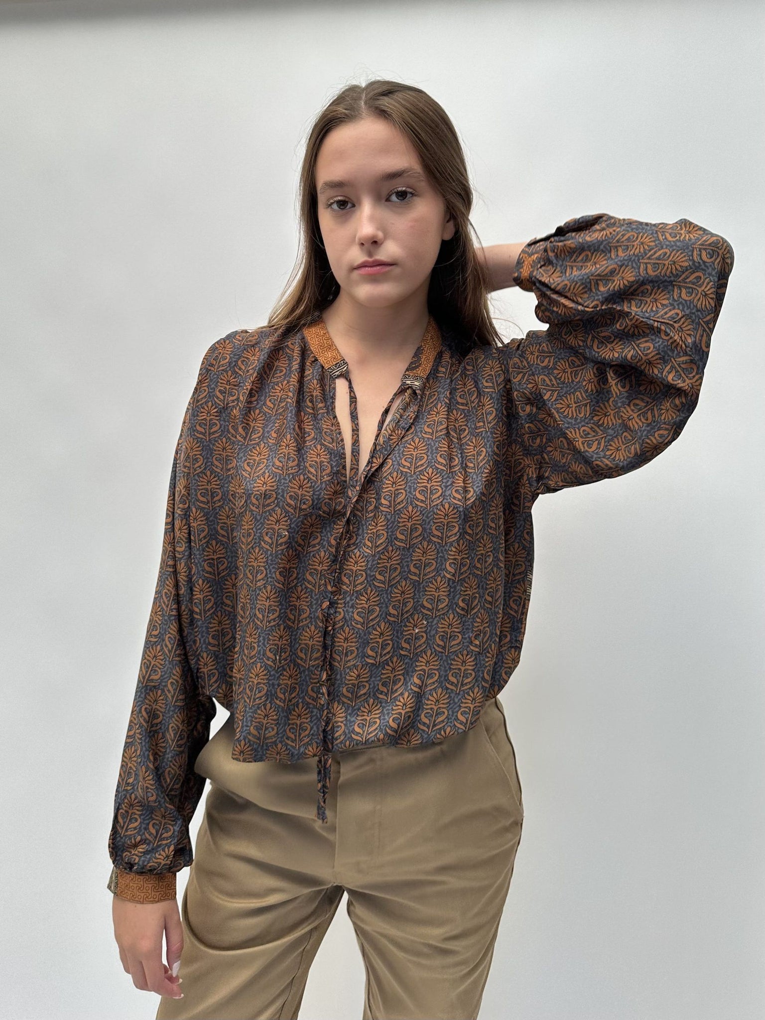 Blouse Arya écureuil à motifs