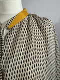 Blouse Arya jaune à motifs