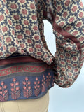 Blouse Arya sable à motifs