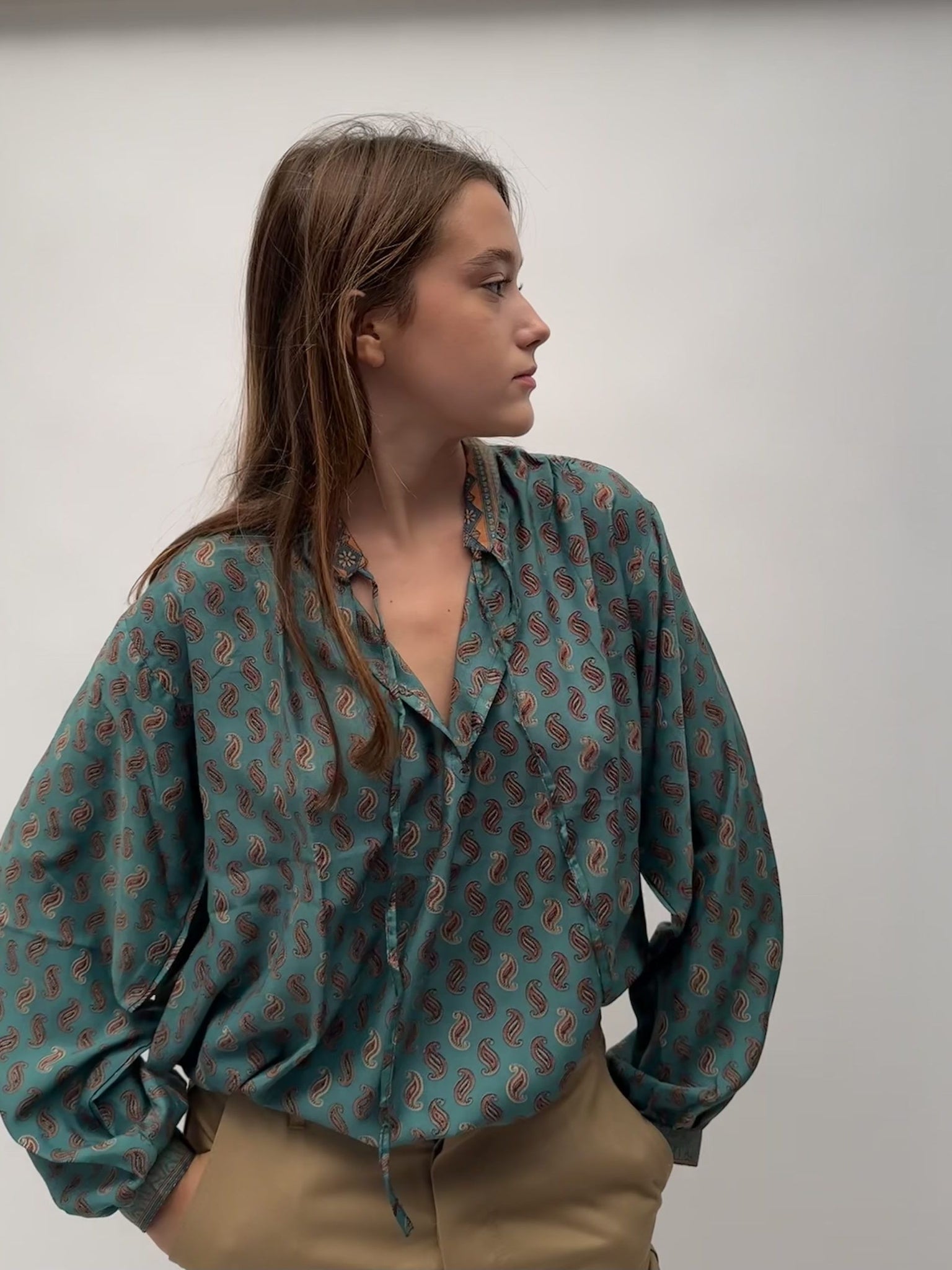 Blouse Arya sapin à motifs