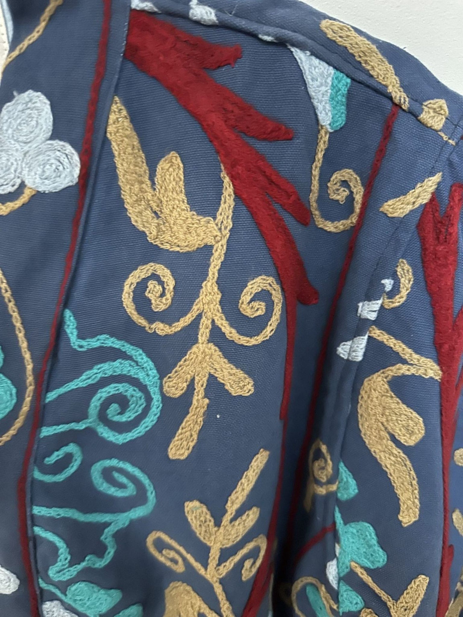 Veste Chiara Suzani ciel à motifs