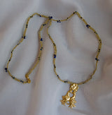 Collier colombe Saphir et Lapis Lazuli